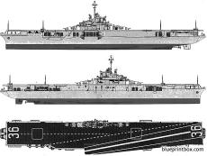 usn cv 36 antietam 1956 aircraft carrier