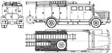 bussing 8000 fire truck 1942