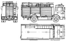 man 14192 f 35 fire truck 1985
