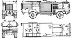 man 14361 faeg 4x4 fire truck 1988