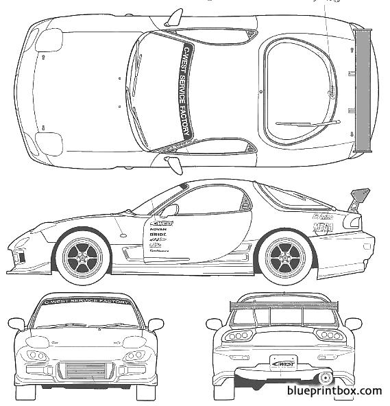 Mazda rx 7 blueprint