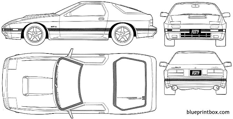 Чертеж мазда rx 7