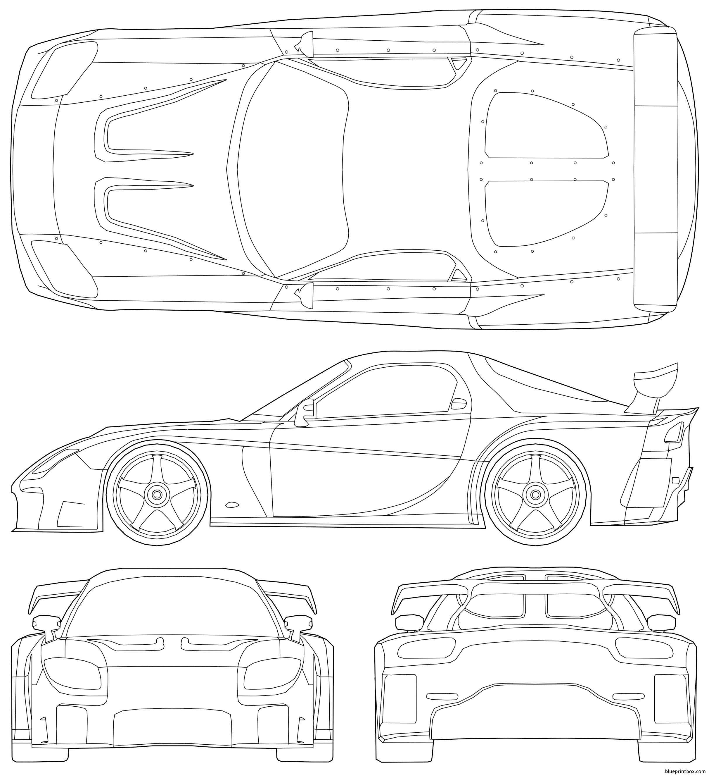 Mazda rx 7 blueprint