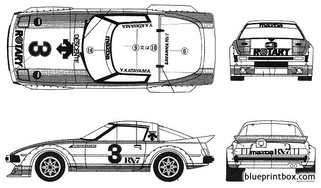 Чертеж мазда rx 7