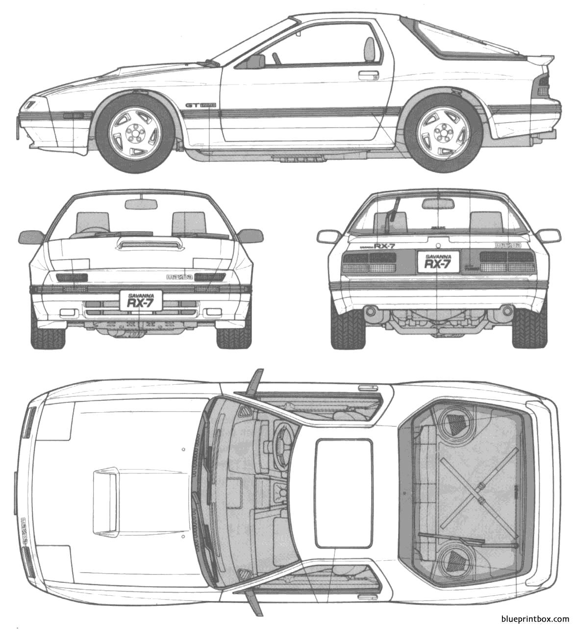 Mazda rx 7 blueprint