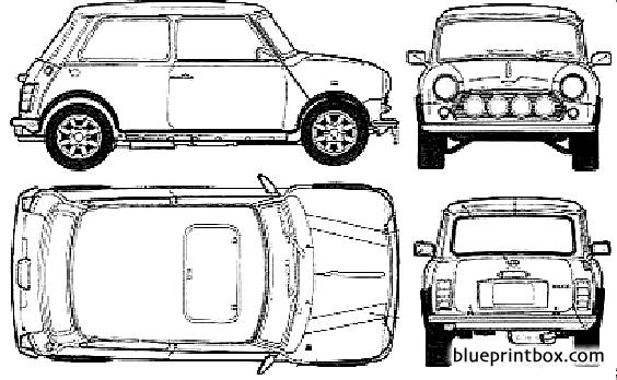 mini cooper 1968 - BlueprintBox.com - Free Plans and Blueprints of Cars ...