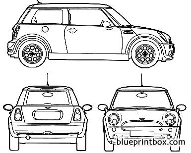 mini cooper s 2006 - BlueprintBox.com - Free Plans and Blueprints of ...