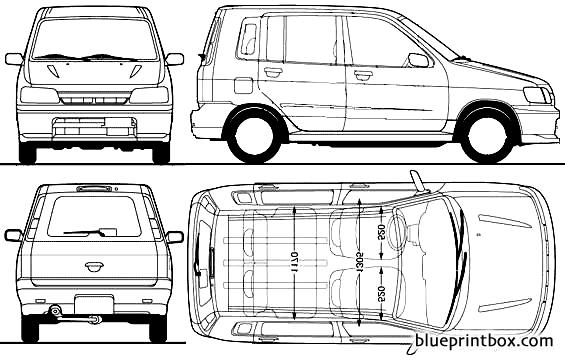 Nissan cube чертеж