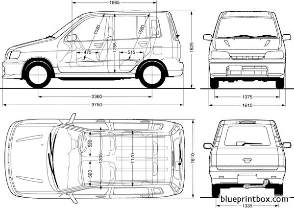 Nissan cube чертеж