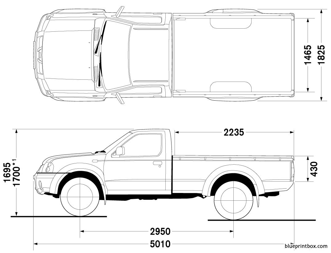 nissan frontier long bed 2007 - BlueprintBox.com - Free Plans and