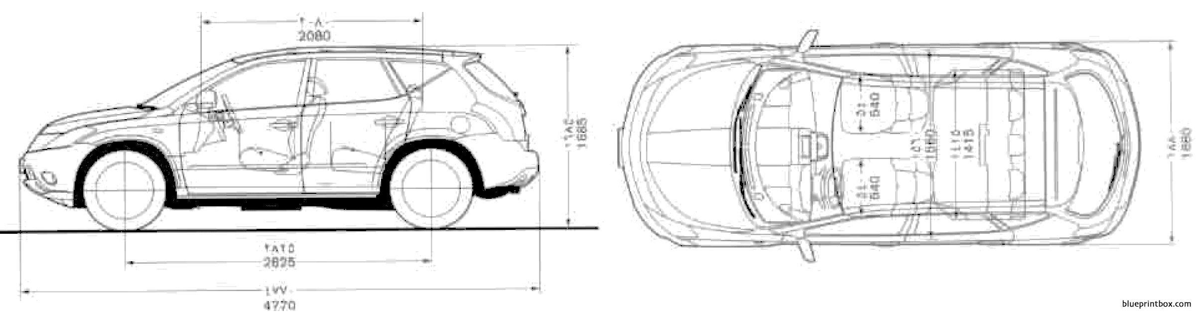 nissan murano Free Plans and Blueprints of Cars