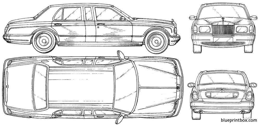 rolls royce 02 limo - BlueprintBox.com - Free Plans and Blueprints of