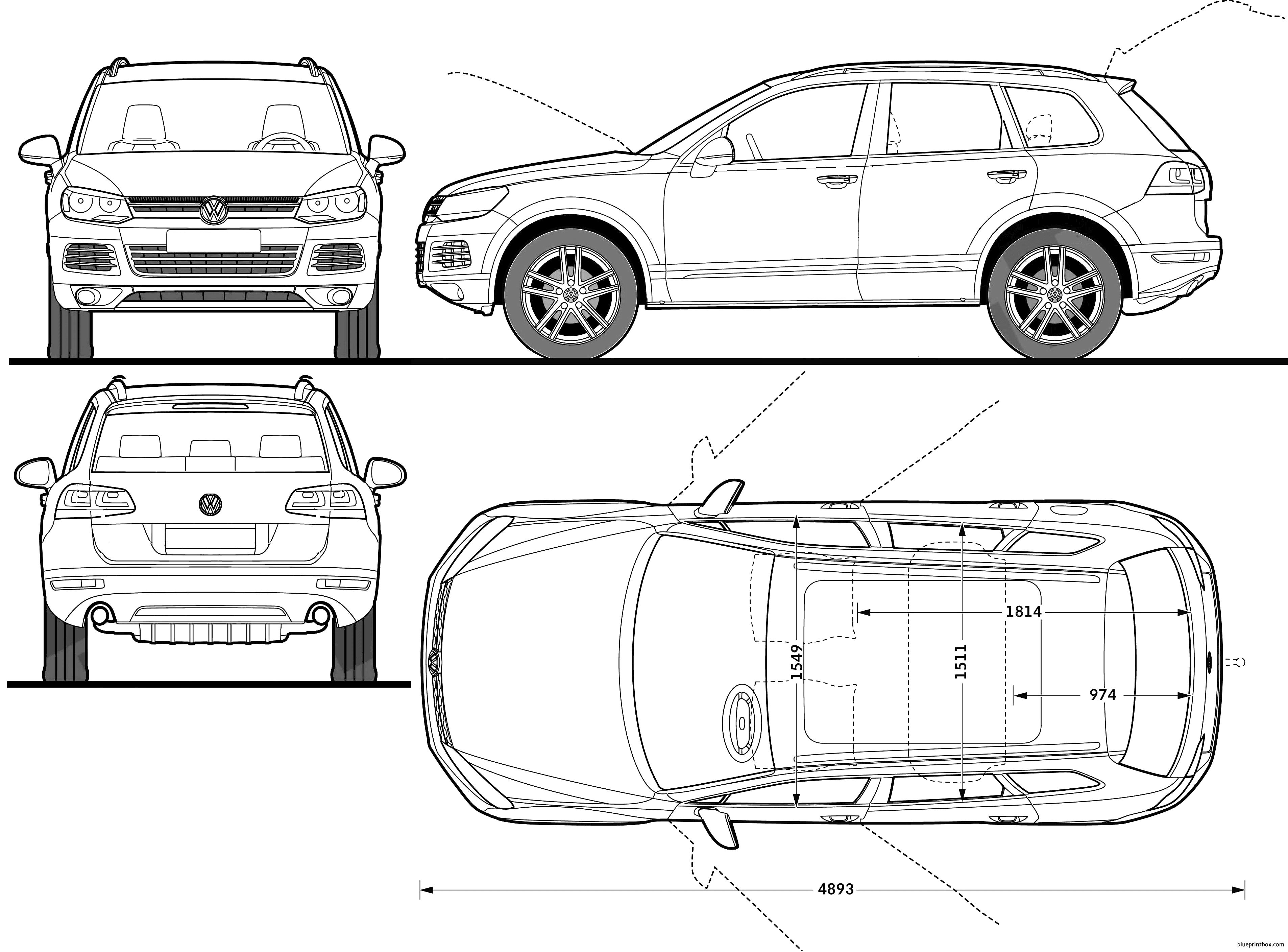 volkswagen tiguan Free Plans and Blueprints of