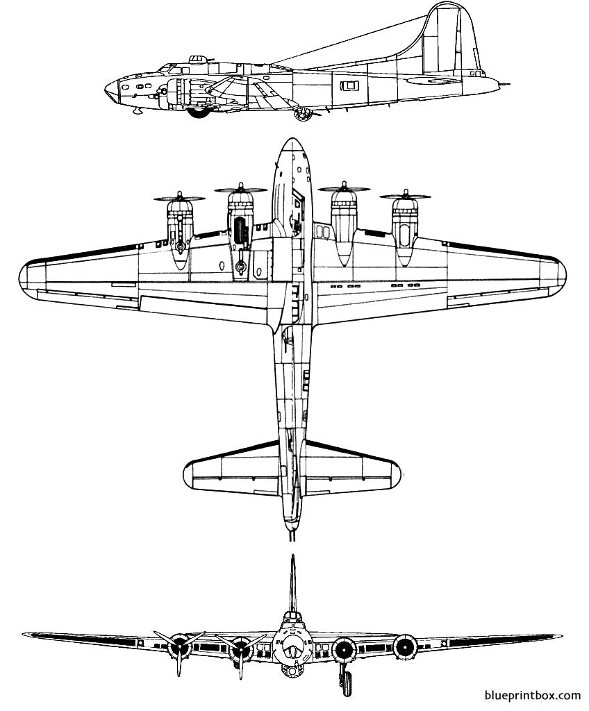 boeing b 17f flyingfortress - BlueprintBox.com - Free Plans and ...