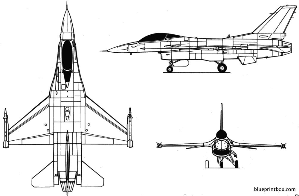 F 16 Fighter Jet Blueprints