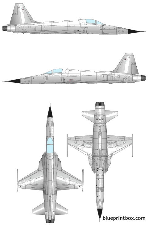 Northrop F 5e Tiger Ii 6 Blueprintbox Com Free Plans And Blueprints Of Cars Trailers Ships Airplanes Jets Scifi And More - northrop f 5e tiger ii roblox