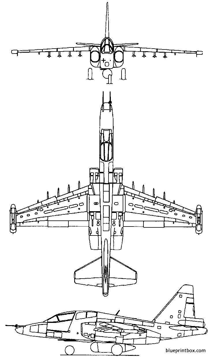 Sukhoi Su 57 Blueprint