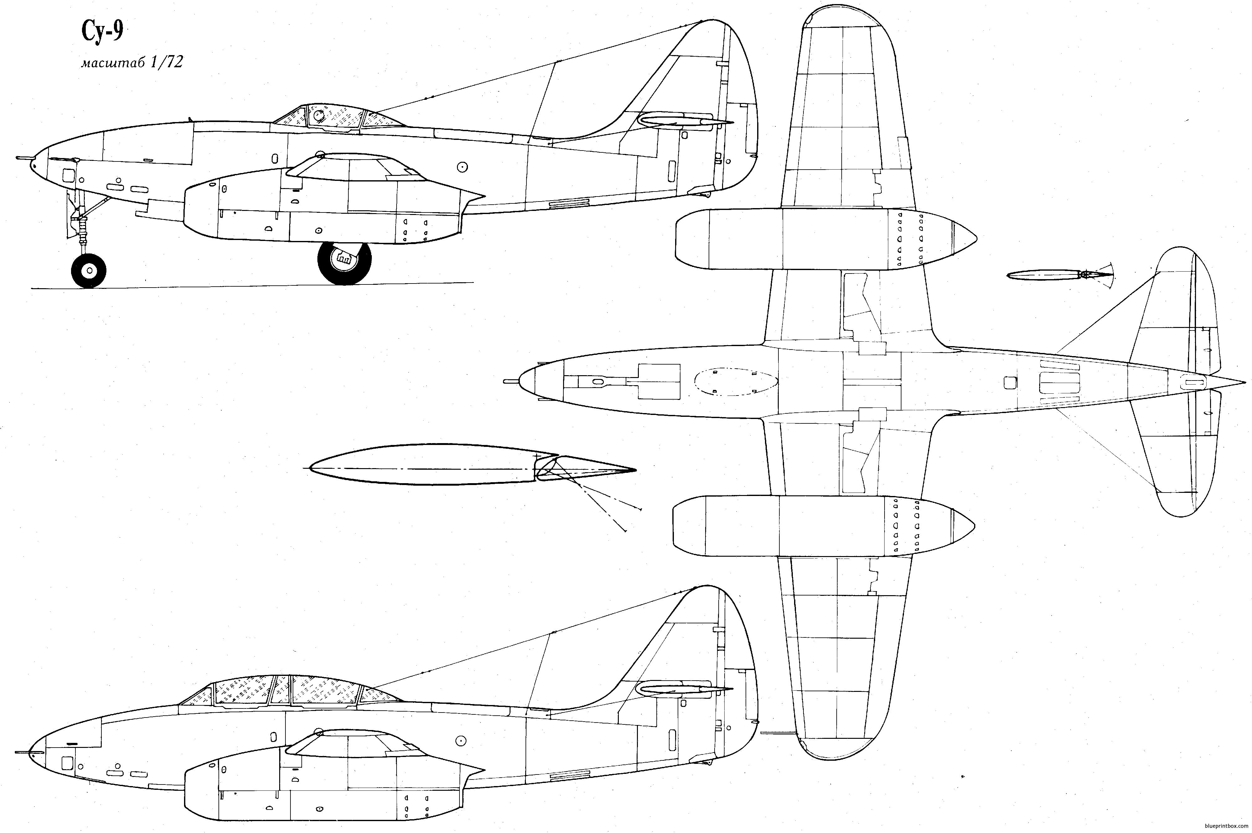 sukhojj su 9 pervyjj 11 - BlueprintBox.com - Free Plans and Blueprints ...