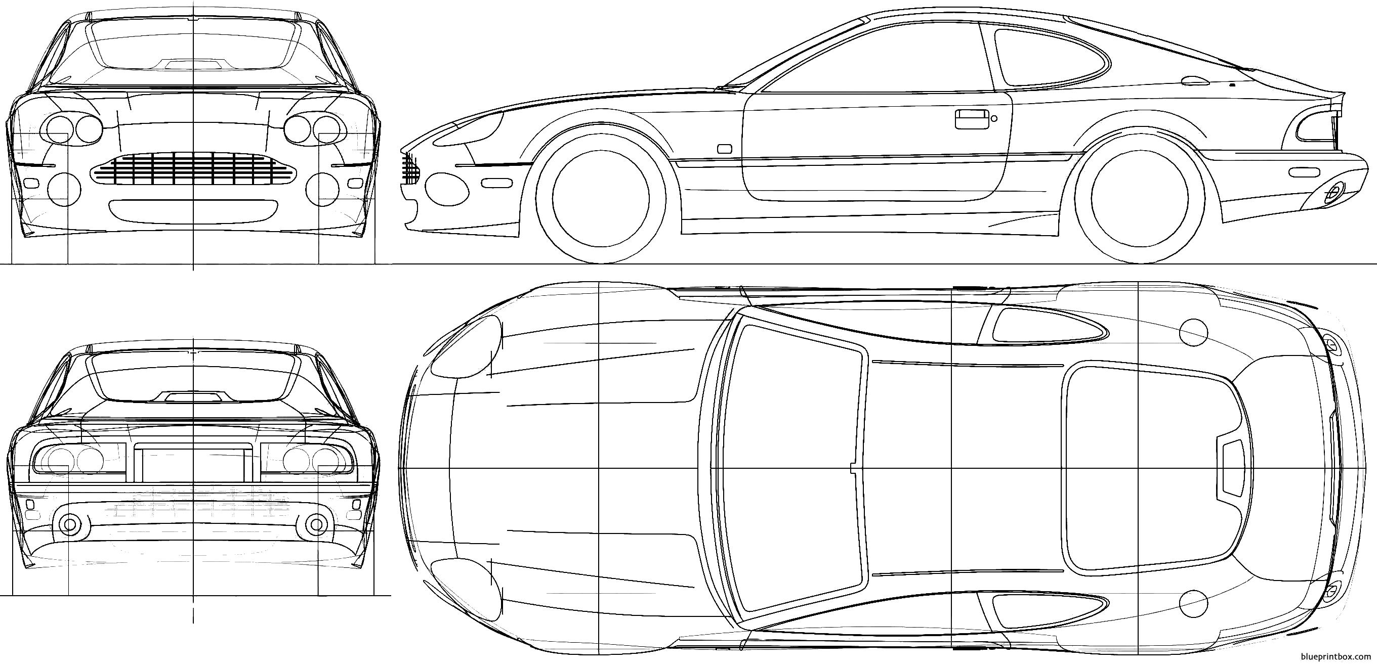 aston martin db7 vantage 1999 3 - BlueprintBox.com - Free Plans and