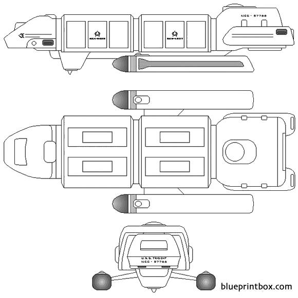 trident ncc 57766 transport ship - BlueprintBox.com - Free Plans and ...