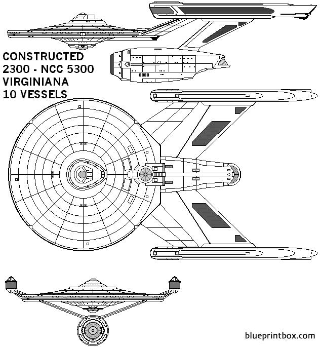 virginiana ncc 5300 exploratory cruiser - BlueprintBox.com - Free Plans ...