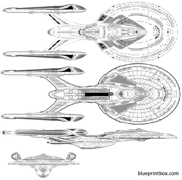 enterprise proposed ncc 1701 f - BlueprintBox.com - Free Plans and ...