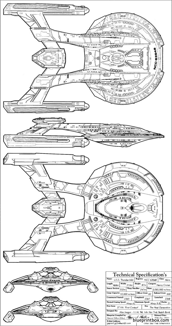 Akira Class Free Plans And Blueprints Of Cars