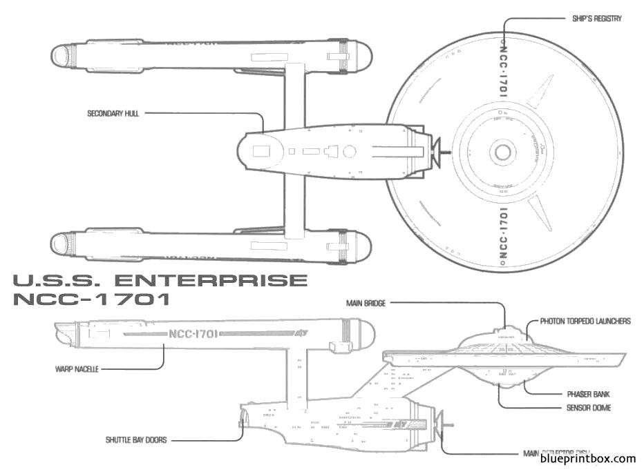 uss enterprise 10 - BlueprintBox.com - Free Plans and Blueprints of ...