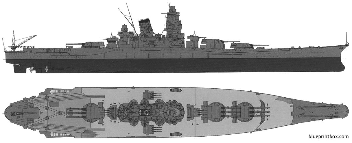ijn yamato 1941 battleshhip - BlueprintBox.com - Free Plans and ...