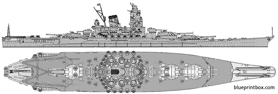 Yamato Battleship Blueprint