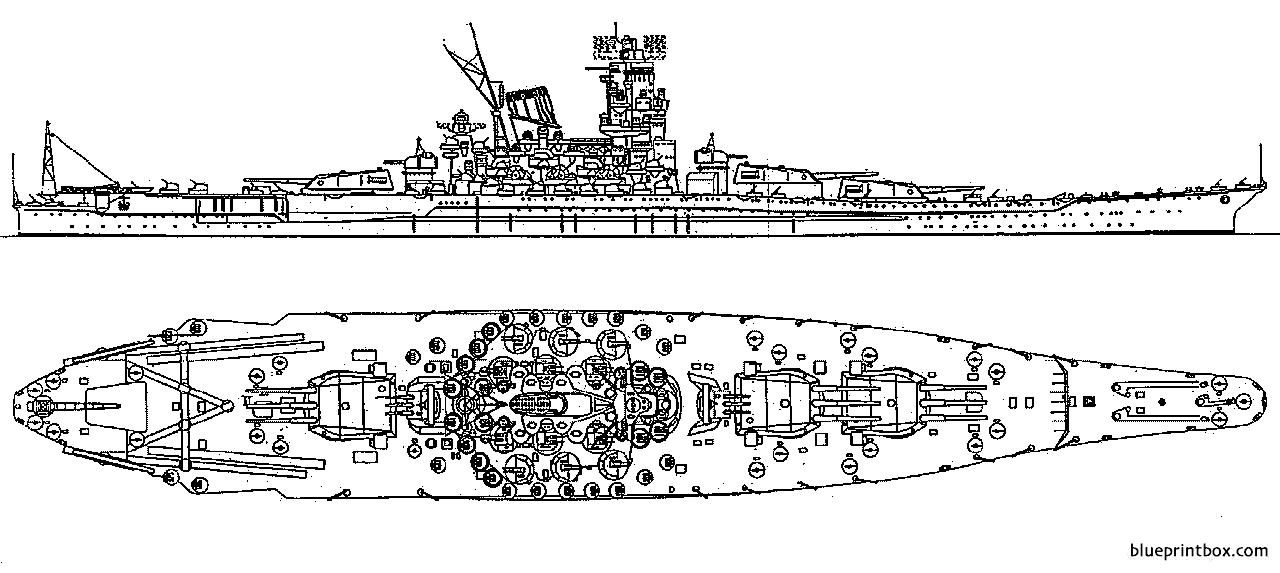 Yamato Battleship Deck Plans