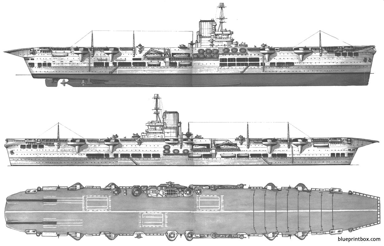 hms ark royal 1937 - BlueprintBox.com - Free Plans and Blueprints of ...