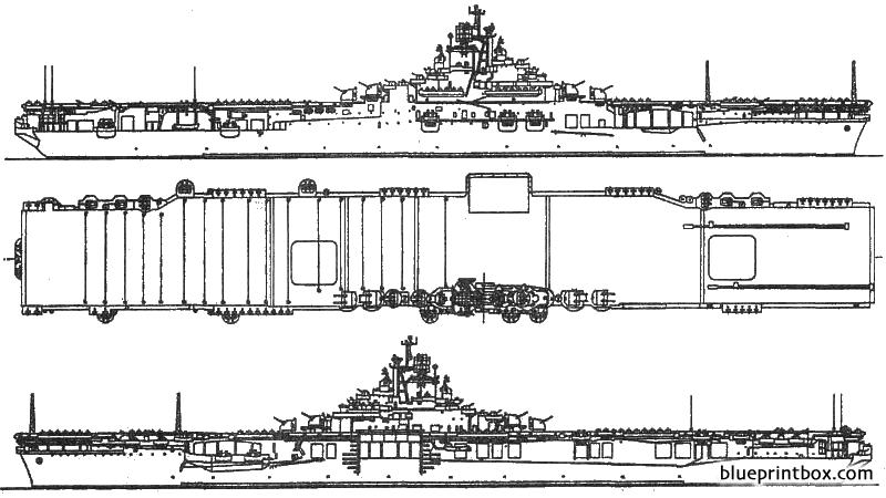 uss cv 9 essex 1944 2 - BlueprintBox.com - Free Plans and Blueprints of ...