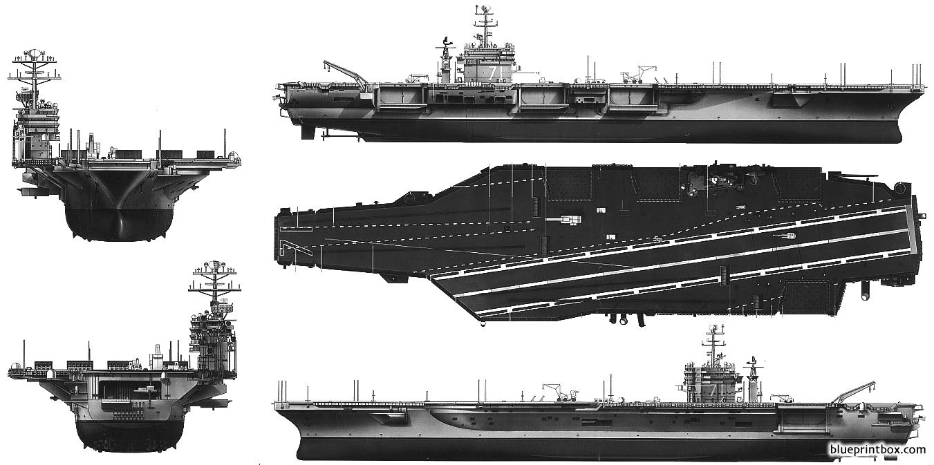 uss cvn 71 theodore roosevelt 2006 aircraft carrier - BlueprintBox.com ...