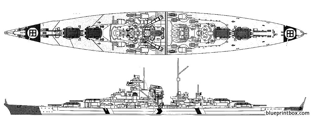 Bismarck Battleship Diagram