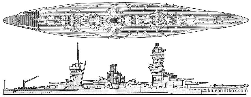 ijn fuso 1942 battleship - BlueprintBox.com - Free Plans and Blueprints ...