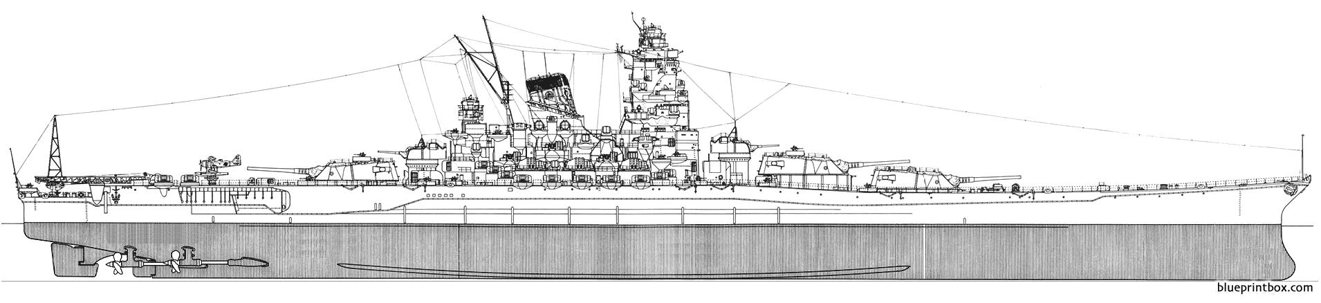 Yamato Battleship Deck Plans