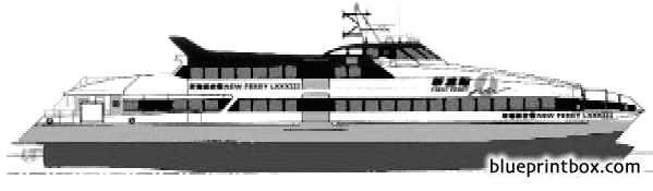 catamaran ferry blueprint