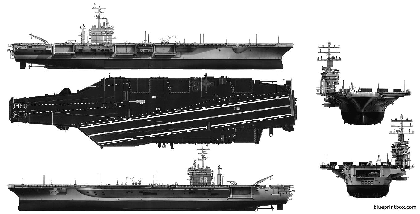 A Drawing Of The Uss Nimitz - vrogue.co