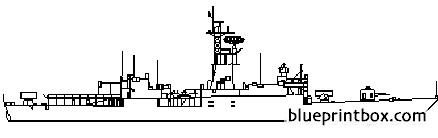 uss ff 1052 knox frigate - BlueprintBox.com - Free Plans and Blueprints ...