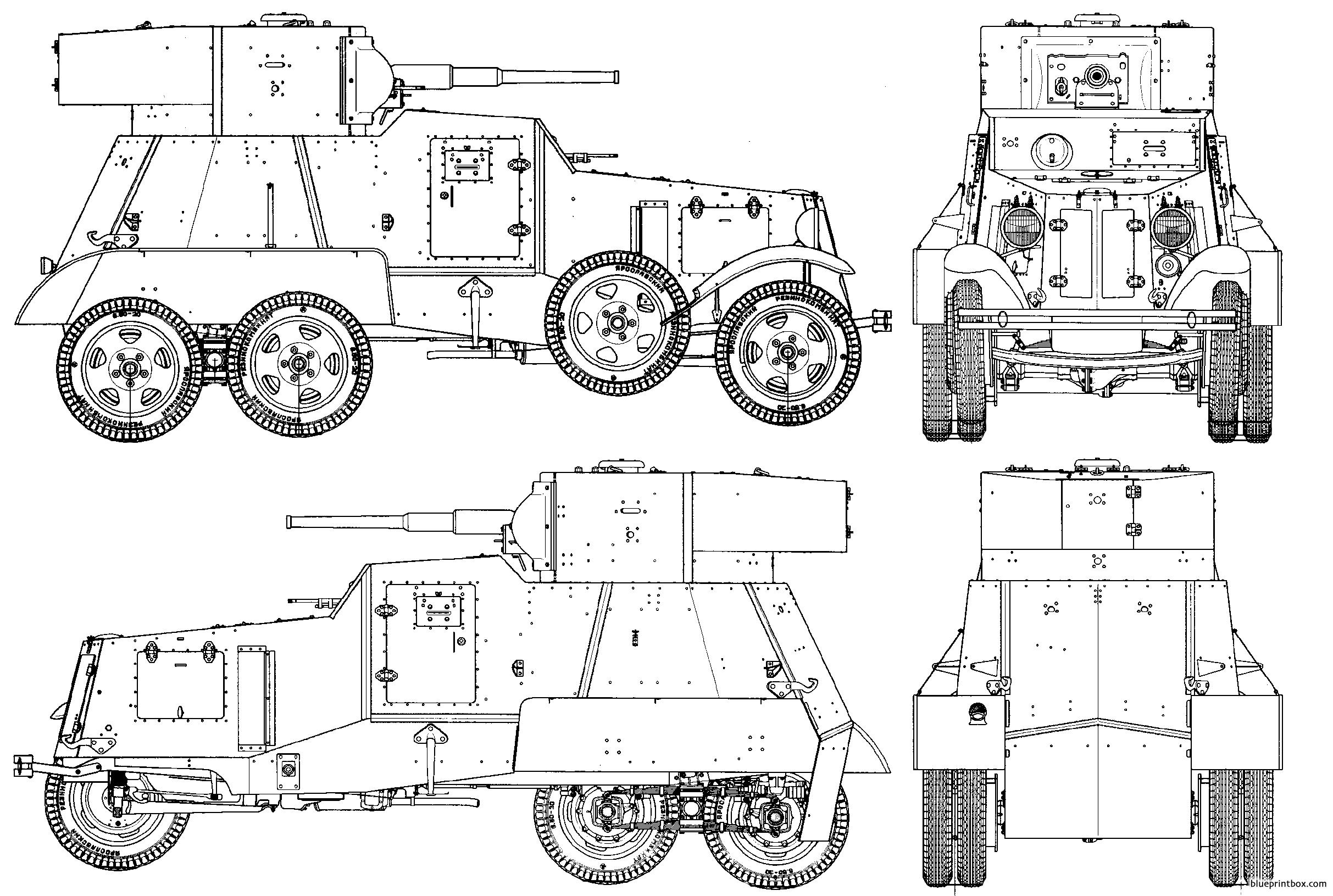 ba 6 3 - BlueprintBox.com - Free Plans and Blueprints of Cars, Trailers ...