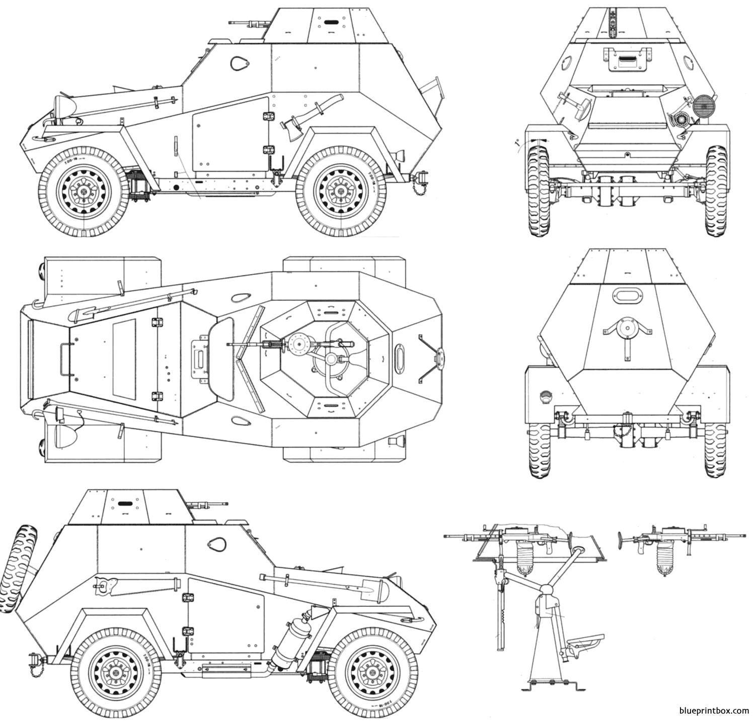 ba 64b 1942 armored car - BlueprintBox.com - Free Plans and Blueprints ...