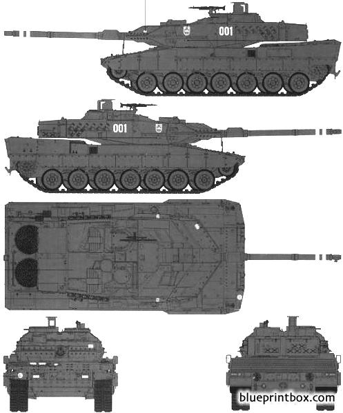 Leopard 2 Tank Blueprints