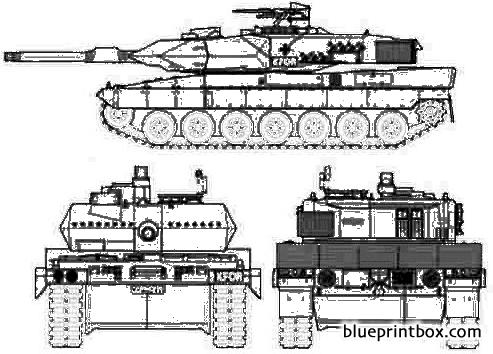 Leopard 2 Tank Blueprints