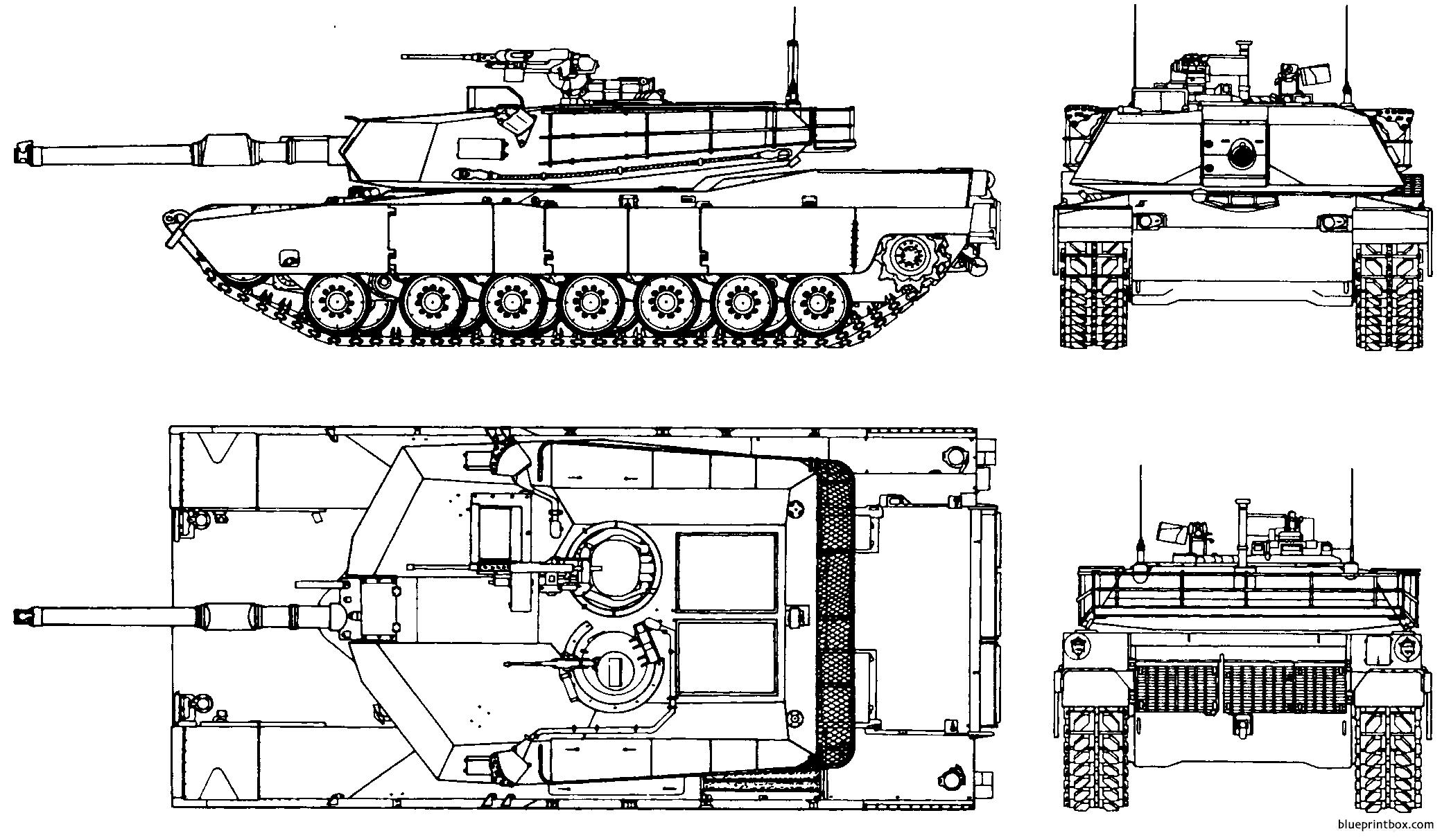 M1 Abrams Tank Diagram