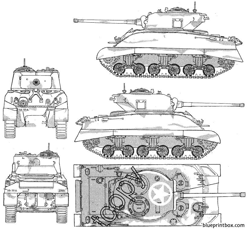 Sherman Tank Blueprints