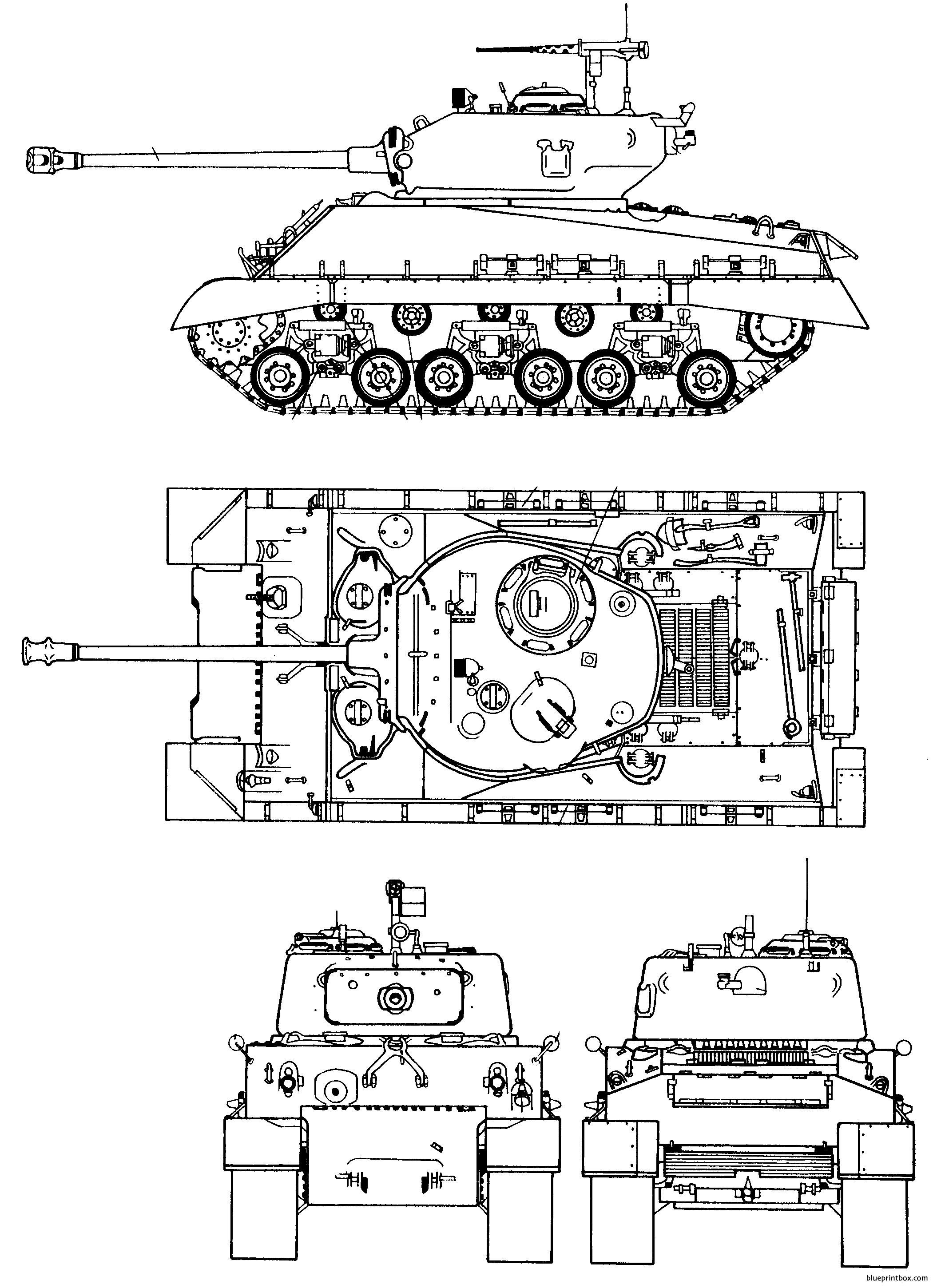 M4 Sherman Tank Diagram