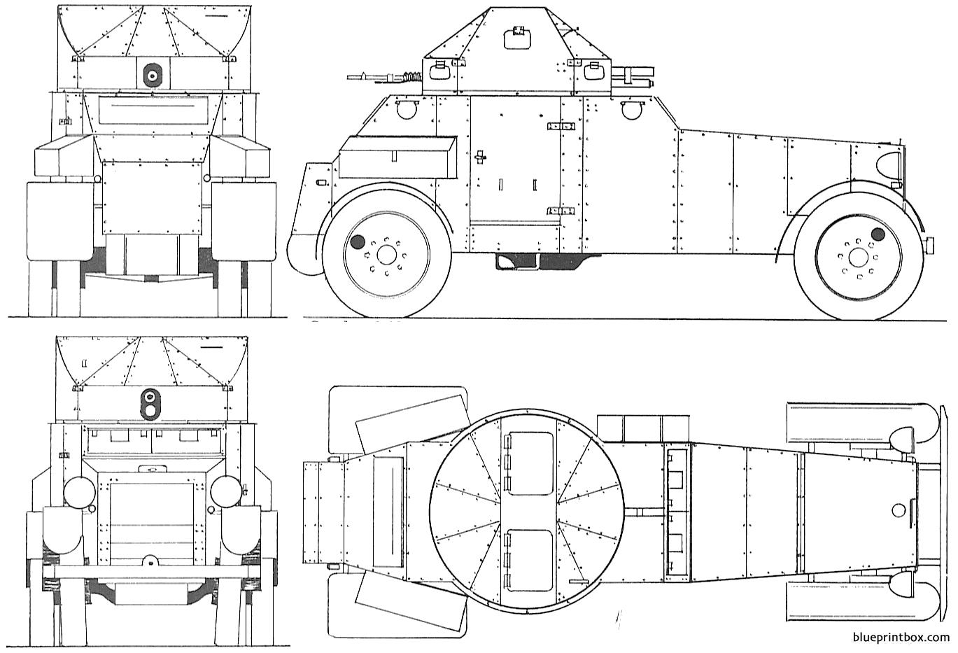 white laffly arnoured car 1939 - BlueprintBox.com - Free Plans and ...