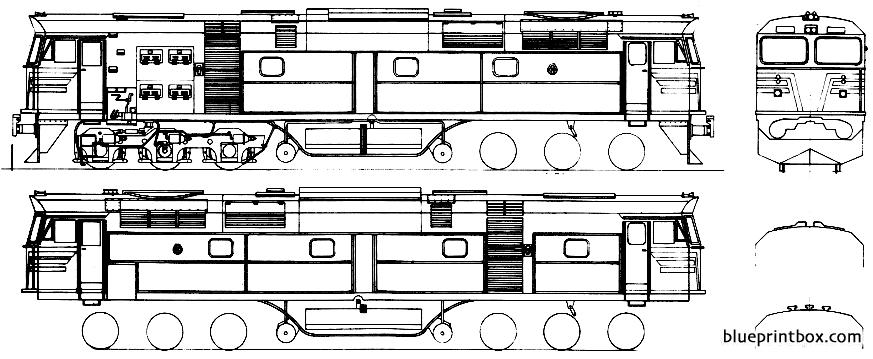 442 class locomotive side - BlueprintBox.com - Free Plans and ...