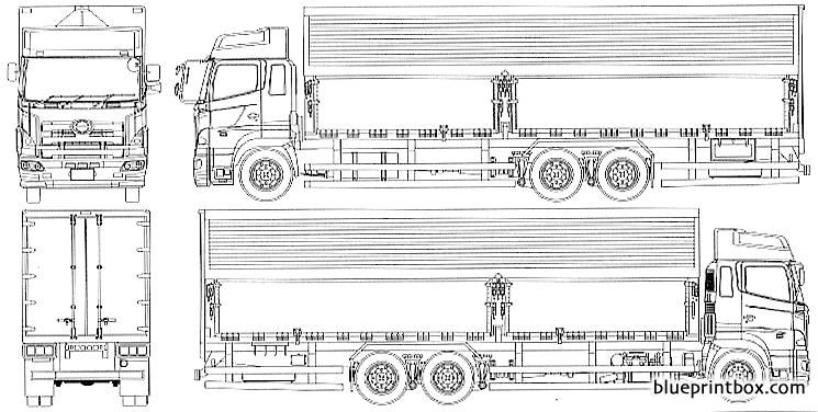 hino profear 2004 2 - BlueprintBox.com - Free Plans and Blueprints of